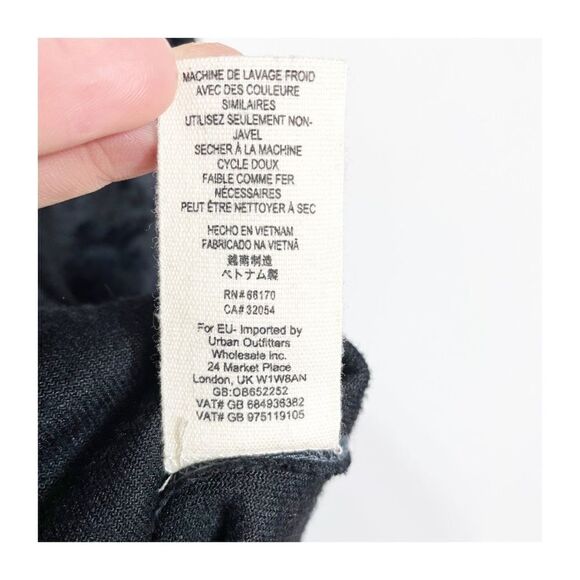 Free People Milan Layering Top Black Womens Pullover Oversized Size XS - Picture 5 of 8